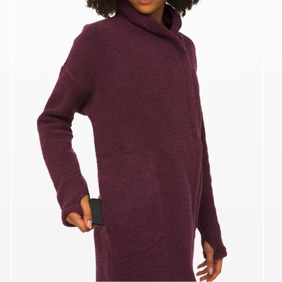 Lululemon Sincerely Sherpa Wrap Cardigan Sweater Jacket
Heathered Arctic Plum - Picture 9 of 10